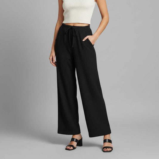 High-Waisted Corduroy Wide Leg Pants_ | Women's Trousers